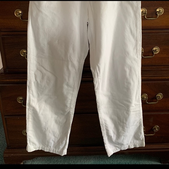 POLO BY RALPH LAUREN BOYS WHITE CORDUROY TROUSERS - Picture 2 of 8